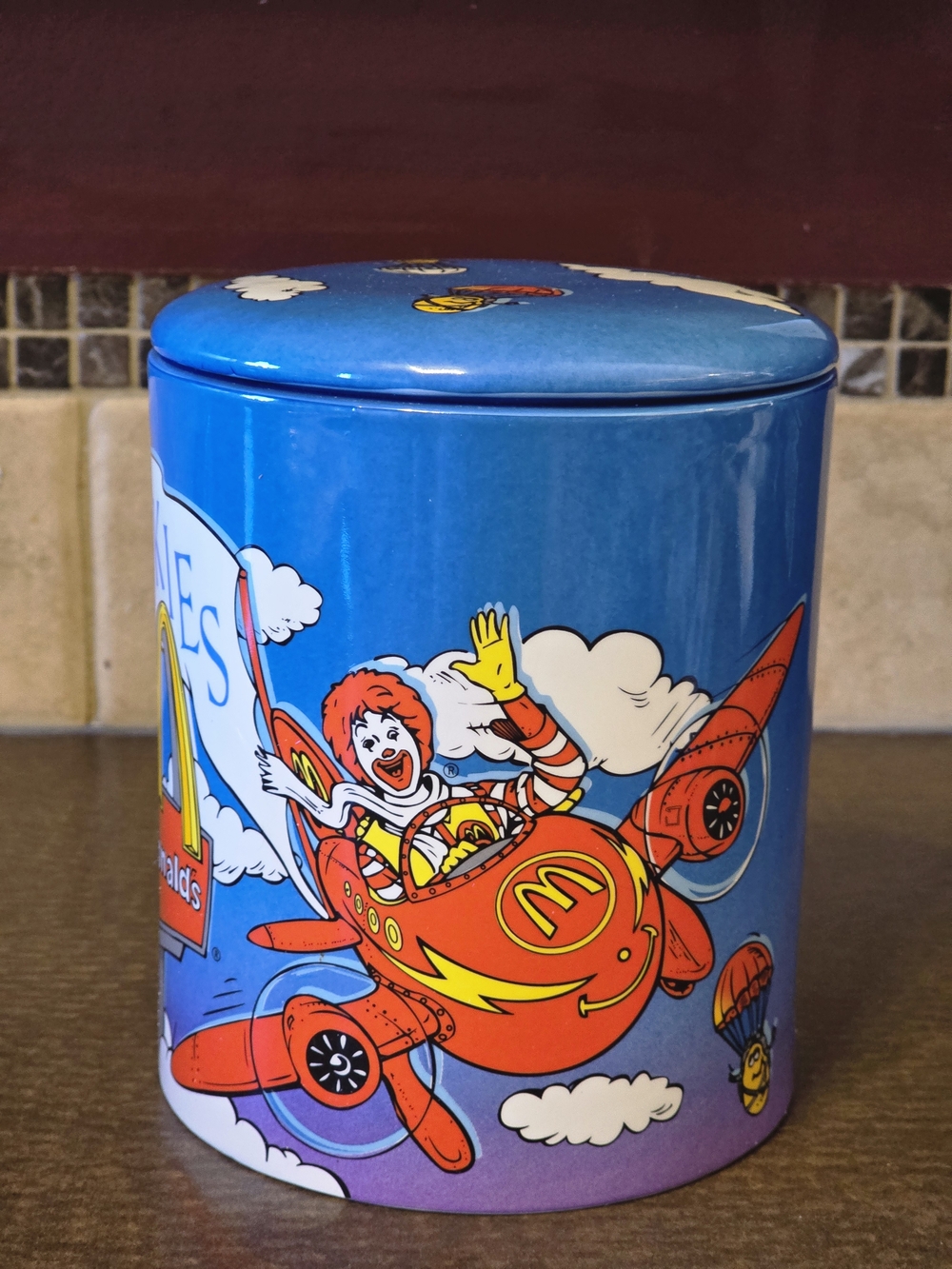 McDonald's Cookie Jar - Rare Design - Ronald Grimace Hamburglar McDonalds *RARE*